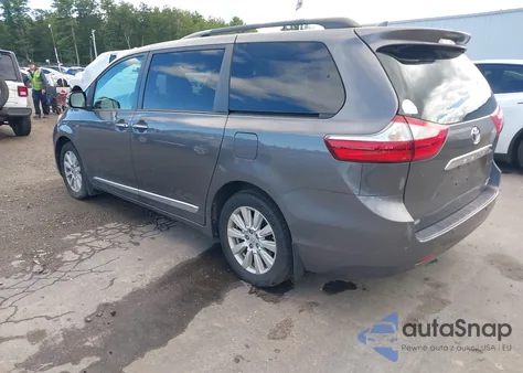 2017 Toyota Sienna Limited Premium 7 Passenger z USA, uszkodzony, nr VIN 5TDDZ3DC2HS161116